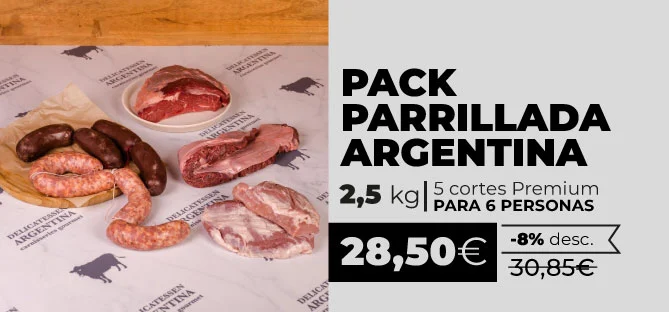 Pack Parrillada Argentina España en Barcelona y Madrid